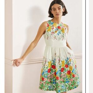 Boden Tara Fit-And-Flare Dress 8